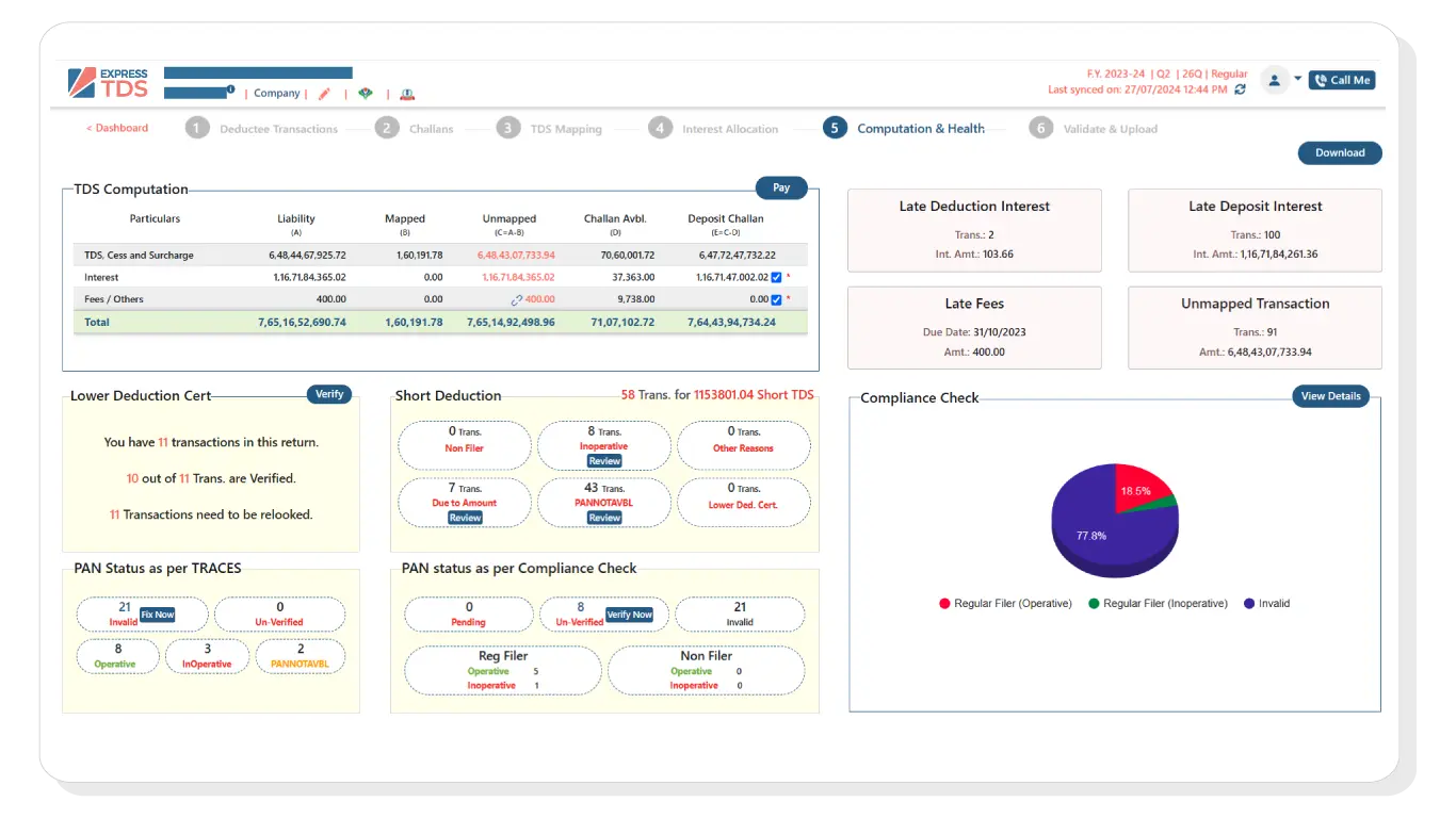 Multiple TDS Computation View